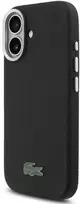 Dėklas Lacoste Iconic Petit Pique Metal Logo MagSafe Case for iPhone 17 juodos spalvos