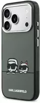 Karl Lagerfeld IML K&CH Heads Logo MagSafe dėklas skirtas Apple iPhone 17 Pro Max juodos spalvos