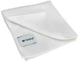 Microfiber cloths 250gsm, 30x30, 10 pcs. QLEANUP- baltas