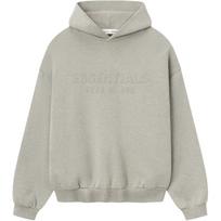 Fear of God Essentials Embossed 90s Fit Fleece Hoodie Warm Heather Men Tops Grey 192DT256211F S