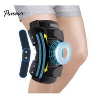 Flexible Knee Support Sports Brace with Side Stabilizer, Compression Sleeve Patella Gel Anti Slip Protector Pad, Basketball Cycling Wrap for Meniscus M