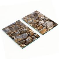 Kuchenne Wielofunkcyjne Dekoracyjne Deski Szklane Mur Kamienny 2X40X52 Cm
