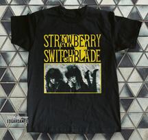 Strawberry Switchblade Pop Band Unisex Black T-shirt Size S-5XL TU1806 XL