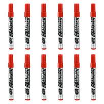 12Pcs 0.7mm Fine Tip Permanent Markers For Labeling Writing On Paper Plastic Discs Logistics Packaging Office Supplies