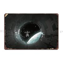 Astronauts Leaving The Cab Metal Sign Pub Mural Club Create Print Wall Tin Sign Poster 20x30cm（7.8x11.8inch）