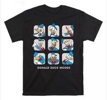 Mickey Mouse Donald Duck Moods T-shirt Disney Cute Couple Gift Unisex Summer Cotton Men's Women Tops Tee Short Sleeve Oversized M