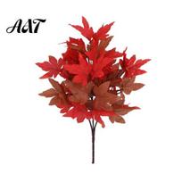 Everlasting Tulips for Decoration Artificial Maple Leaves, Faux Silk Hanging Plant Home Decor, Realistic Cascading Decorative Greenery DIY Crafts F