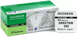 Seizaiken 395 SR927SW sidabro oksido laikrodžių baterijos 10 vnt.