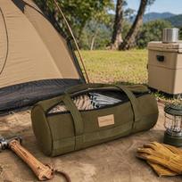Portable Tent Peg Storage Bag Zipper Closure Camping Tool Bag Canvas Carry Bag  Outdoor Hiking