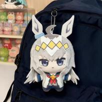 Anime Umamusume Pretty Derby Oguri Cap Cosplay Keychain Cute Plush Stuffed Cotton Doll Backpack Pendant Keyring Decoration 10CM