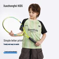 SNOWFLYING Boys' Summer Striped Athletic T-Shirt 130