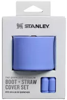 Stanley 2 apsauginių dangtelių ir šiaudelių rinkinys termo puodeliams 0,89 l / 0,59 l „The Quencher Boot“ + šiaudelių antgalis hortenzijai mėlynas