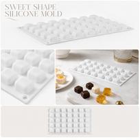 Food Grade Silicone Baking Set, Multi Shape Heart Round Trapezoid , for Chocolate Candy, Reusable Flexible one size