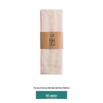 Cotton-Linen Blend Sewn Edge Dinner Napkin: Washable & Reusable for Daily Use