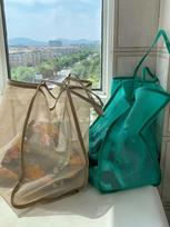 2024 New Transparent Mesh Crossbody Bag - Stylish, Lightweight, and Spacious for Shopping or Beach Trips