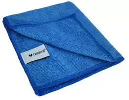 Microfiber cloths 250gsm, 30x30, 10 pcs. QLEANUP mėlynas