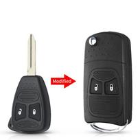 Nuotolinio valdymo modifikuotas sulankstomas raktas, apverčiamas korpusas, skirtas Chrysler Jeep Compass Wrangler Patriot, nuotolinio valdymo rakto korpusas, pakabukas, 2 mygtukai 2