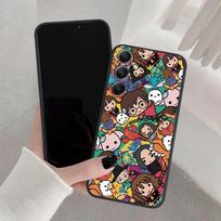 Madingas animacinis telefono dėklas iPhone Samsung A55 S24 FE S25 M35 Xiaomi Redmi Note 13 Pro 14C Huawei Honor Realme Smūgiams atsparus Apsaugantis nuo įbrėžimų Matinis dangtelis Samsung Galaxy S9 Plus