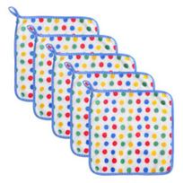 5Pcs Dish Towel Rainbow Dot Coral Velvet Rags Super Soft Absorbent Microfiber Towels Kitchen Drying Hands Tableware L 5pcs