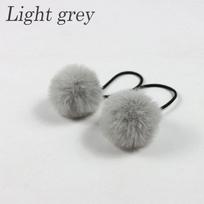 2Pcs Rubber Band Headwear Elastic Hair Bands Pompon Soft Furry Hair Ties Women Fur Ball Hair Rope Hair Accessories 5cm