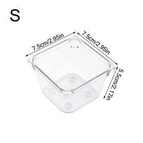 Transparent Storage Organizer S/M/L/XL/XXL Cosmetics Organizer Boxes Durable Desktop Storage Box S-Style1