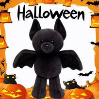 30CM Aukštos Kokybės Build A Bear Statomas Šikšnosparnis Minkštas Pliušinis Žaislas Mielas Augintinio Aksesuaras Lėlės Prekės Gimtadienio Helovino Kalėdų Vaikams Dovana 30cm juoda