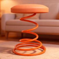 Spring Stool Low Shoe Changing Stools Mid Century Simple Relaxing Decorative Living Room Stool Modern Luxury Bedroom Stools