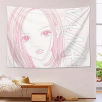 NANA Anime Nana Osaki Tapestry  Manga Sketch Wall Hanging Ideal for Retro JRock Fans  Cozy Otaku Bedroom Aesthetic Decor 74x94cm(29x37in)