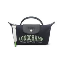 Longchamp Logotipas Trumpa Rankena Audinio Odos Koldūno Formos Rankinė Moteriškos Rankinės Tamsiai Mėlyna 34175HEA006 Basic Set (Bag) gray