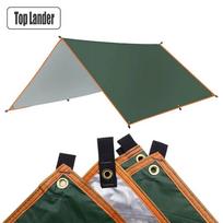 1 vnt Camping Tarp Vandeniui atspari palapinė turistinė markizė sodo baldakimu paplūdimio skėtis nuo saulės lauko itin lengva pastogė nuo saulės 3*3m žalia
