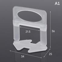 100pcs Ceramic Tile Leveling System Clips Spacers Laying Clips For Tile Laying Floor Wall Construction Tools 1/1.5/2/2.5/3mm