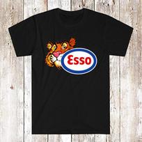 Esso Oil Tiger Men's Black Size S-5XL XXXXL