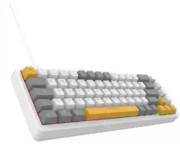INCA Klaviatūra žaidimams RGB/RedSwitch/USB/Mechan. 2.00m weiĂź