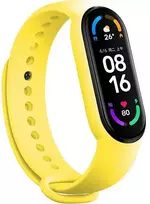 Fusion Accessories wave smartwatch strap for Xiaomi Mi Band 3/4 | Silicone | yellow