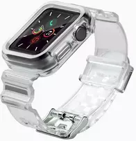 „Fusion Accessories“ „Fusion Light Set“ išmaniojo laikrodžio dirželis, skirtas „Apple Watch 2/3/4/5/6/7/SE“ (42/44/45 mm) | Silikonas | juodas
