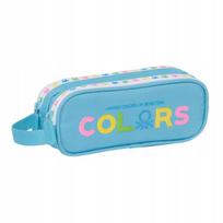 Dvigubas penalas Benetton Spring Blue 21 x 8 x 6 cm - 2 skyrių
