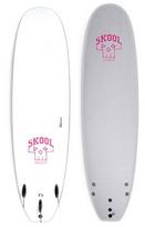 Banglentė Softdog Skooldog Soft Top Surfboard Color: Grey/Red Length: 7'6