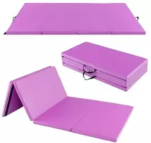 Koduva 8x4 pėdų sulankstoma gimnastikos kilimėlis - violetinis