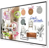 Monitorius Samsung Flip WM85FX - 216 cm (85") Klasa przekątnej WMFX Series wyświetlacz LCD su podświetleniem LED - Edukacja / Biznes - zintegrowana interaktywna tablica - Jutiklinis ekranas (Multitouch) - Tizen OS - 4K UHD (2160p) 3840 x 2160 - Szaro-Baltas