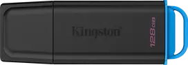 KINGSTON 128GB Portable USB 3.2 Gen 1 DataTraveler Exodia Juodas/Mėlyna