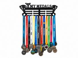 Medinė medalių kabykla, juoda , My medals , 1vnt., Juoda