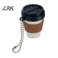 Coffee Cup Finger Clicker 3D Printed Clicker, Press Fidget for Stress Relief, Backpack Hanging Toy with Ball Chain 1