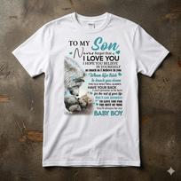 NEW! To My Son Beautiful Inspiration Love Family Graphic Unisex T-shirt Unisex T-Shirt S