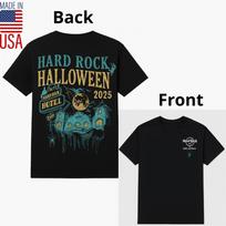 Reprint 2025 Universal Studios Hard Rock Cafe Orlando Halloween Hotel Shirt Unisex T-Shirt S
