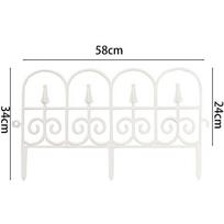 Plastic Garden Border Fence European Style Folding Fencing Plant Edge Border  Walkways