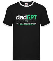 Dad GPT Funny Fathers Day - Mens Ringer - Father Daddy Love funny Grandad L