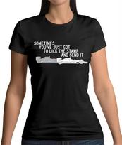 Lick The Stamp Womens T-Shirt - Racing Quote - Ricciardo - Grand Prix - Driver S