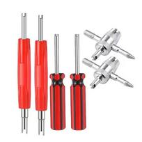 6Pcs Rust-proof Valve Core Remover Tool Tire Repair Tool  For  Cars Trucks Motorcycles Bicycles Set A