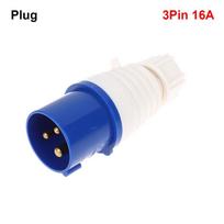 1Pcs 220V Industrial Waterproof Plug  for Caravan Motorhome Trailer Truck Yacht Style A