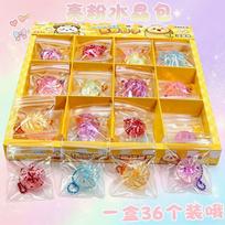 Mini realistic crystal steamed bun squishy backpack keychain pendant decoration accessory, a fun stress-toy for girls